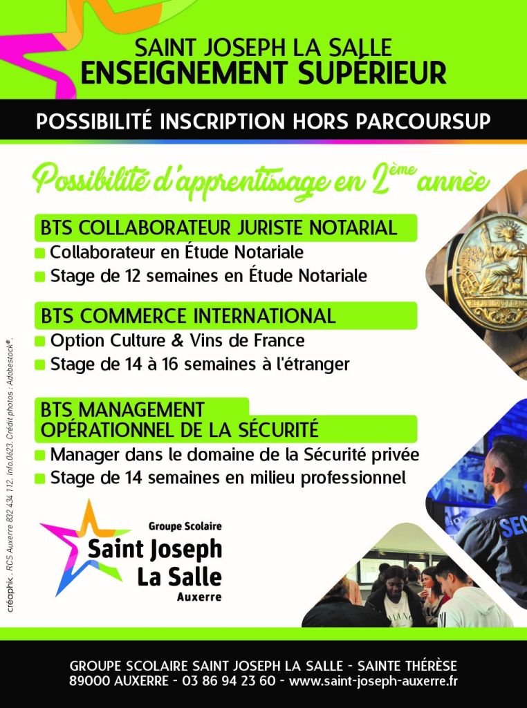 Slider actualités - Saint-Joseph Auxerre