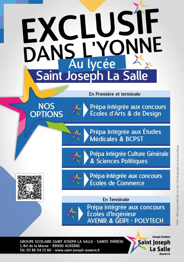 Slider actualités - Saint-Joseph Auxerre